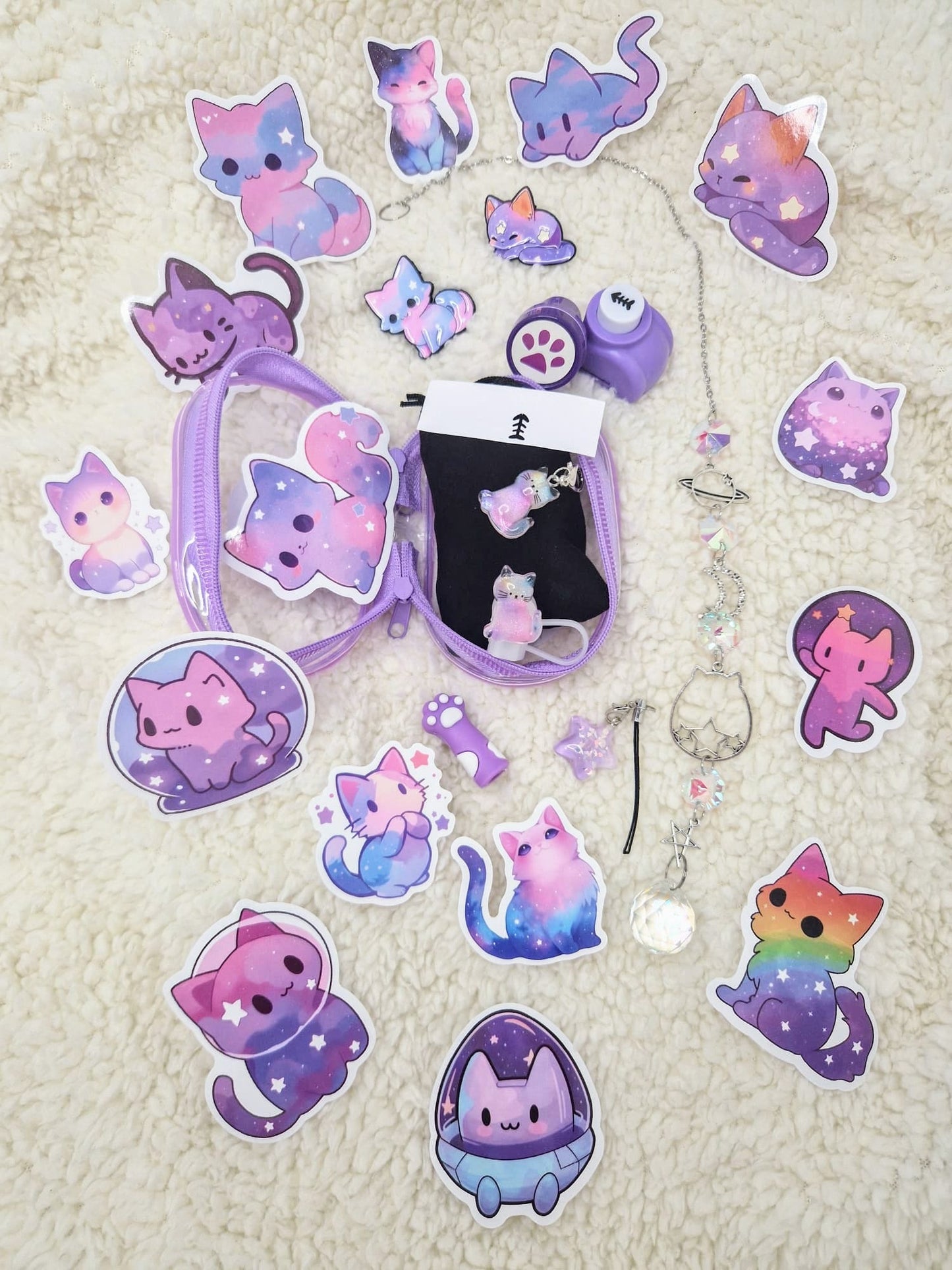 💜 CutiePack #019 💖 Cosmic Purple Cats 🪐😸🟪